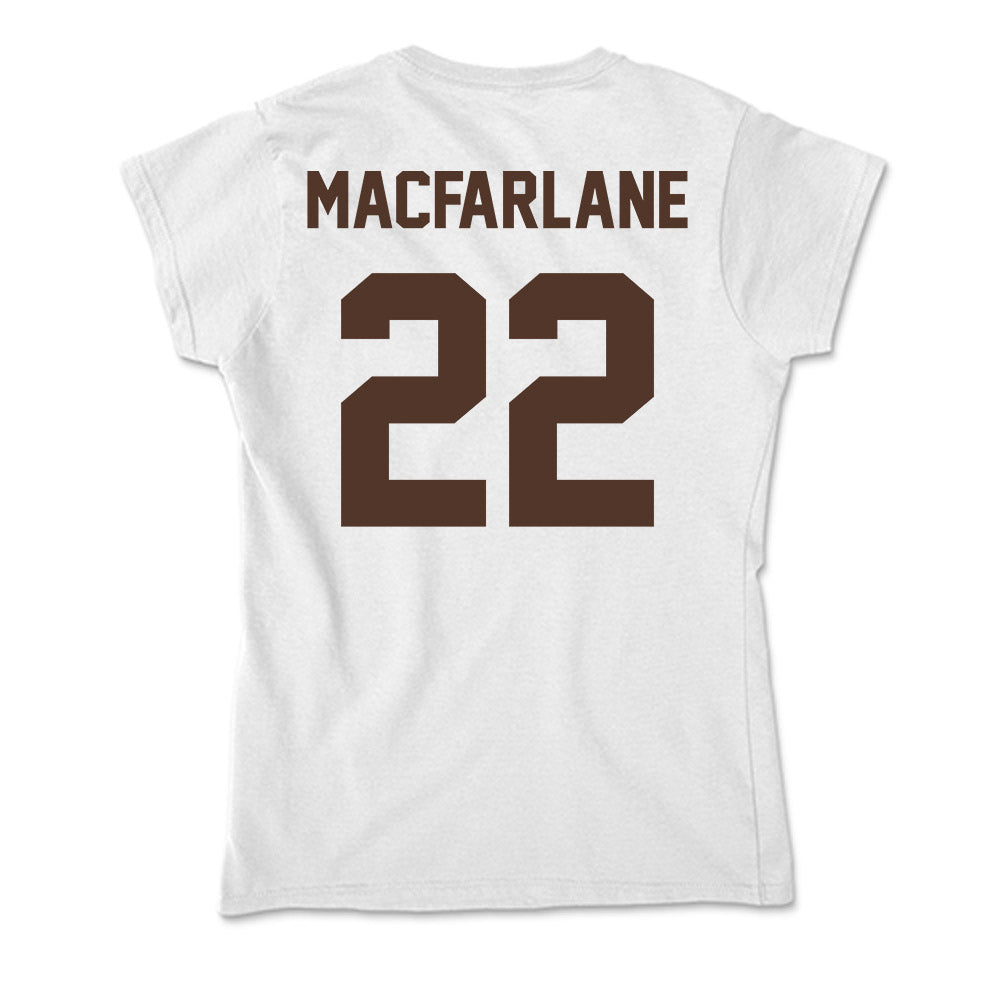 St. Bonaventure - NCAA Men's Soccer : Kyle Macfarlane - Soft Style Women’s T-Shirt-1