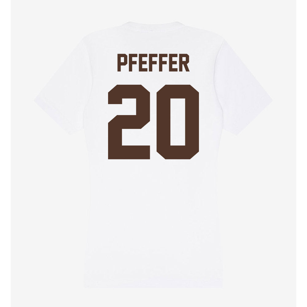 St. Bonaventure - NCAA Women's Lacrosse : Kylie Pfeffer - Women's V-Neck T-Shirt-1