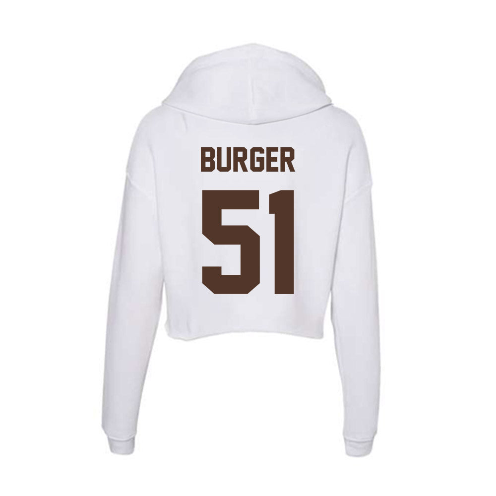 St. Bonaventure - NCAA Men's Lacrosse : Kaeden Burger - Women's Crop Fleece Hoodie-1