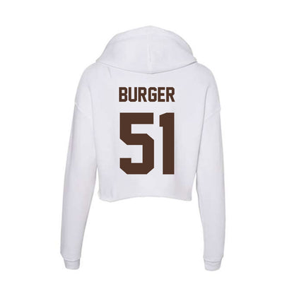 St. Bonaventure - NCAA Men's Lacrosse : Kaeden Burger - Women's Crop Fleece Hoodie-1