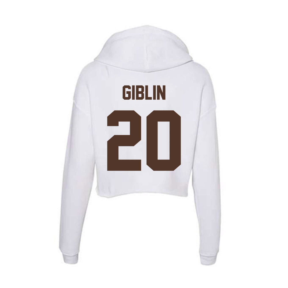 St. Bonaventure - NCAA Baseball : Eamon Giblin - Women's Crop Fleece Hoodie-1