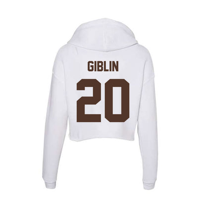 St. Bonaventure - NCAA Baseball : Eamon Giblin - Women's Crop Fleece Hoodie-1