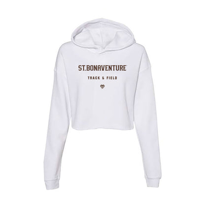St. Bonaventure - NCAA Men's Track & Field : Ivan Heagy - Women's Crop Fleece Hoodie-0