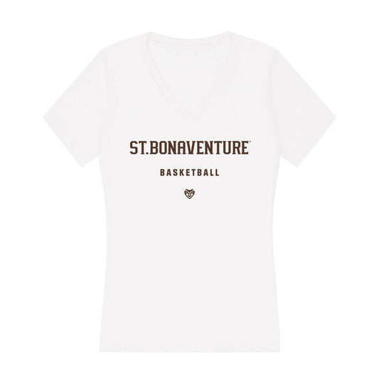 St. Bonaventure - NCAA Women's Basketball : Elyse MacDonough - Women's V-Neck T-Shirt-0