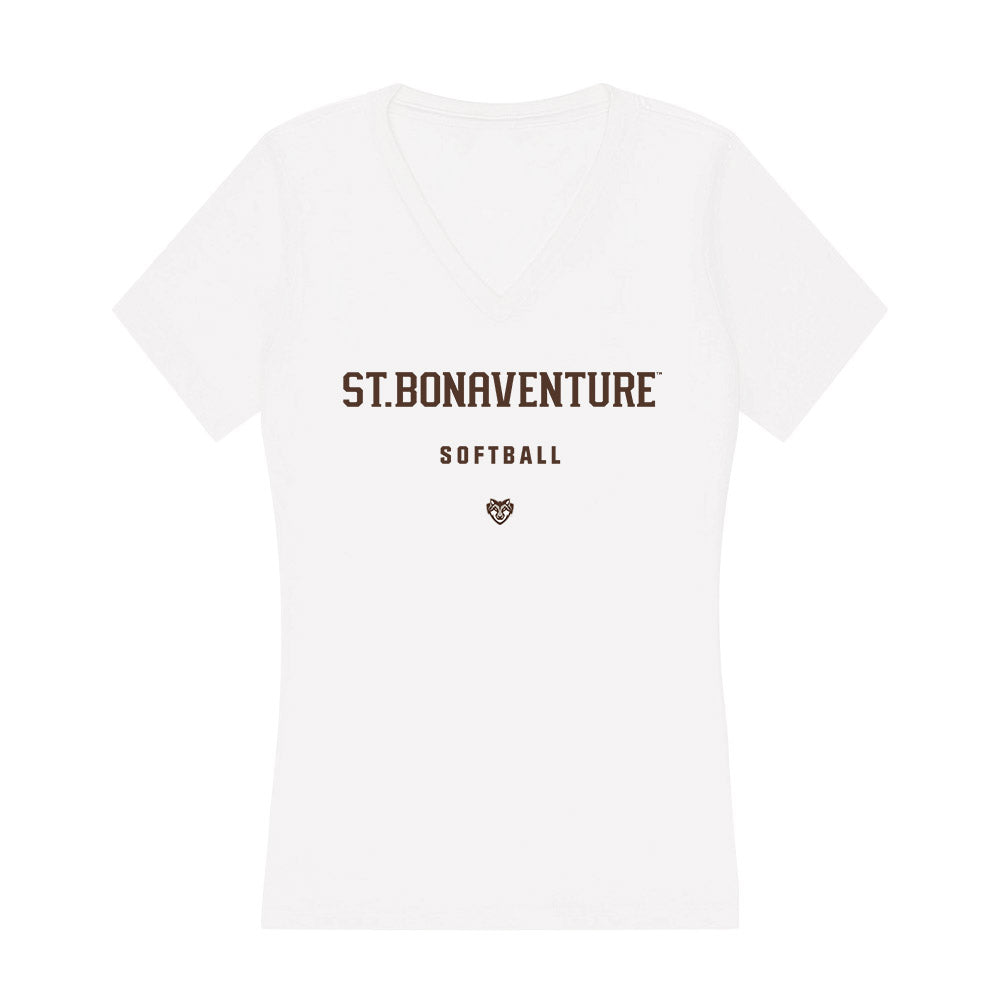 St. Bonaventure - NCAA Softball : Jordan Lucas - Women's V-Neck T-Shirt-0
