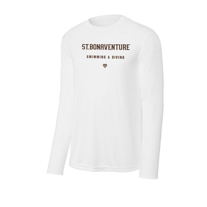 St. Bonaventure - NCAA Men's Swimming & Diving : Cole Tangeman - Activewear Long Sleeve T-Shirt-0