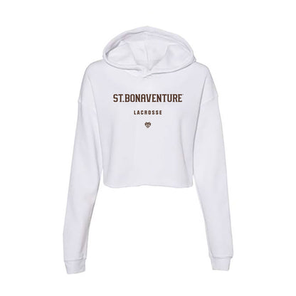 St. Bonaventure - NCAA Women's Lacrosse : Katelyn Hicks - Women's Crop Fleece Hoodie-0