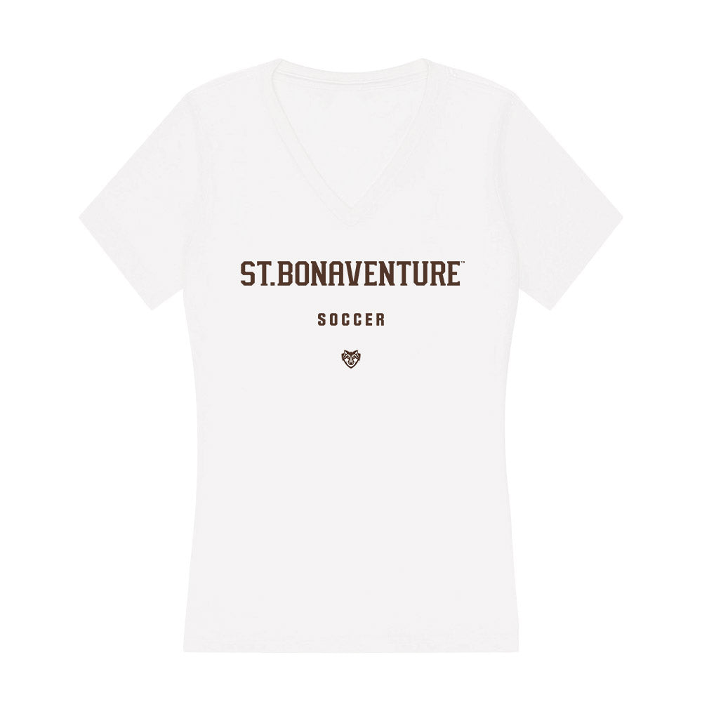 St. Bonaventure - NCAA Women's Soccer : Kacy Kuehl - Women's V-Neck T-Shirt-0