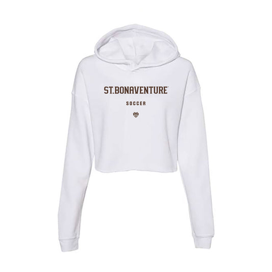 St. Bonaventure - NCAA Women's Soccer : Naomi Sharma Tobar - Women's Crop Fleece Hoodie-0
