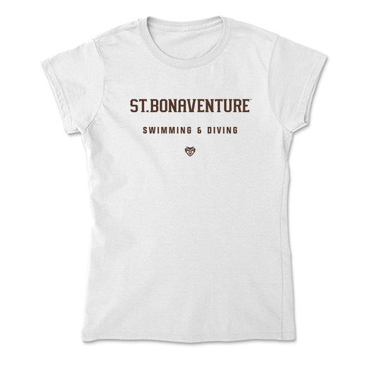 St. Bonaventure - NCAA Men's Swimming & Diving : Maxwell Tucker - Soft Style Women’s T-Shirt-0