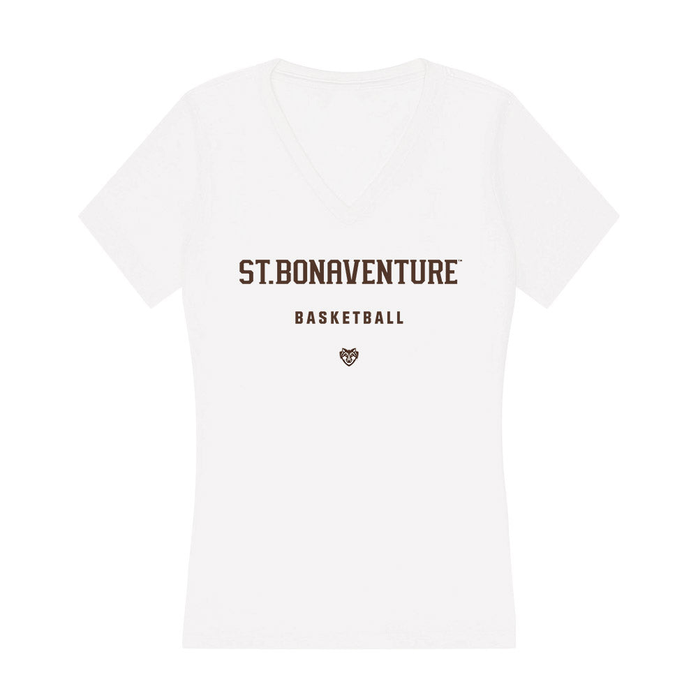 St. Bonaventure - NCAA Men's Basketball : Cayden Charles - Women's V-Neck T-Shirt-0