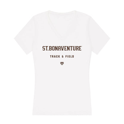 St. Bonaventure - NCAA Men's Track & Field : Peter Szumigala - Women's V-Neck T-Shirt-0