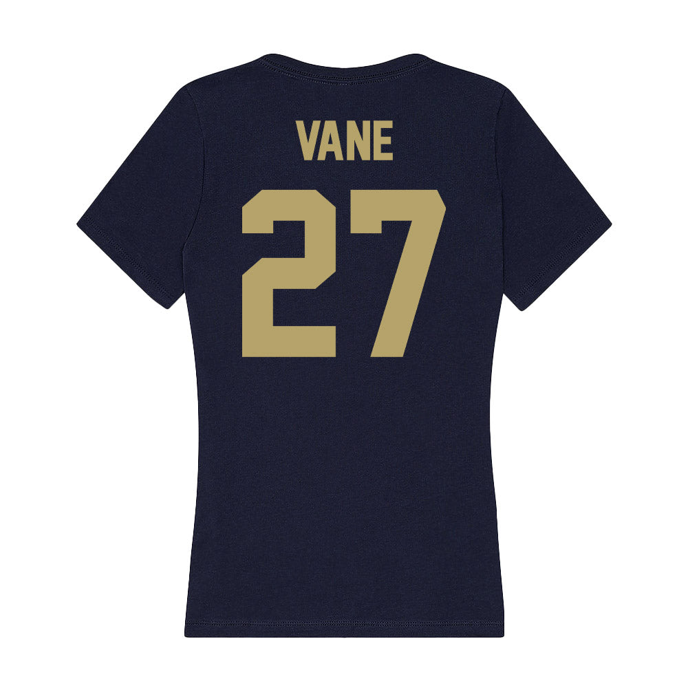 UC Davis - NCAA Women's Soccer : Emma Vane - Women's V-Neck T-Shirt-1