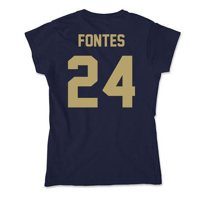 UC Davis - NCAA Women's Soccer : Genavieve Fontes - Soft Style Women’s T-Shirt-1