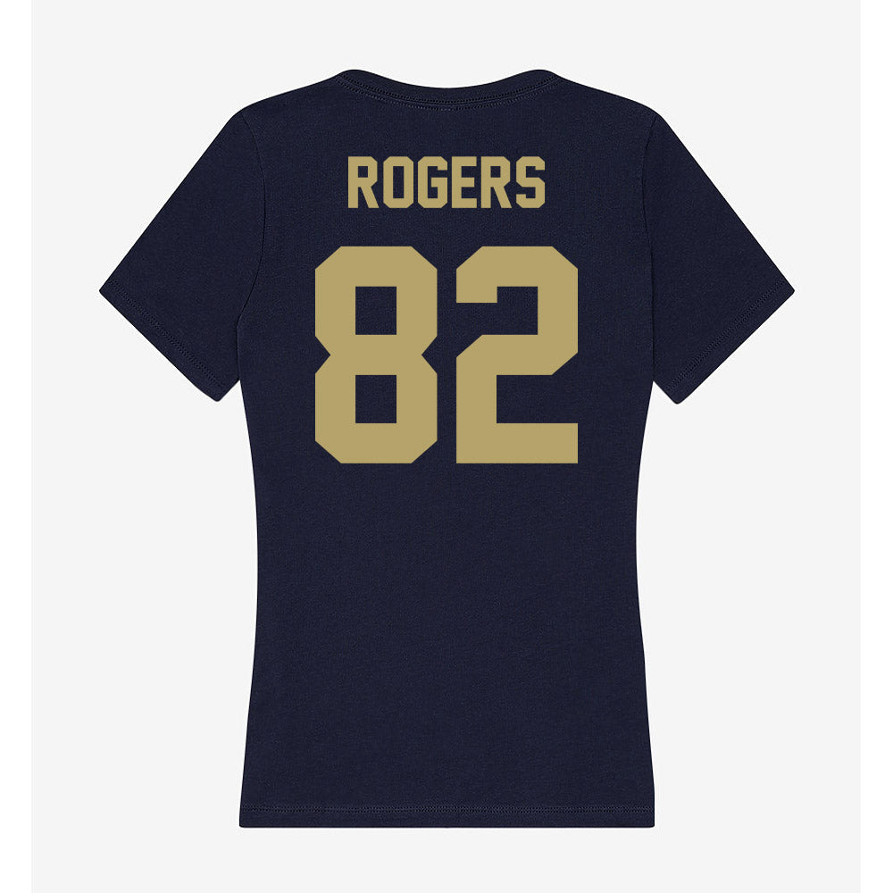UC Davis - NCAA Football : Jordan Rogers - Women's V-Neck T-Shirt-1