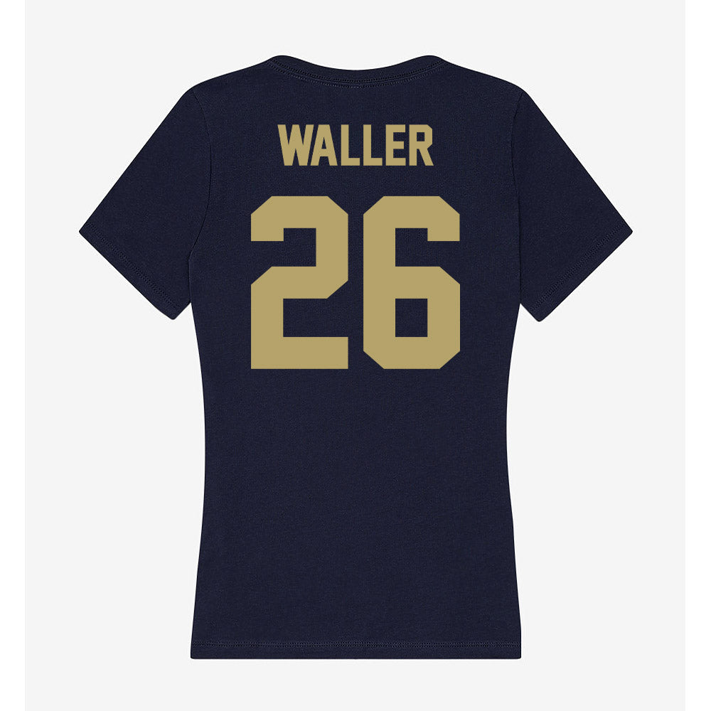 UC Davis - NCAA Beach Volleyball : Kimi Waller - Women's V-Neck T-Shirt-1