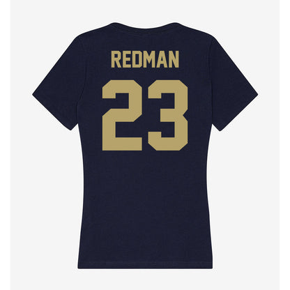 UC Davis - NCAA Women's Soccer : kylee redman - Women's V-Neck T-Shirt-1
