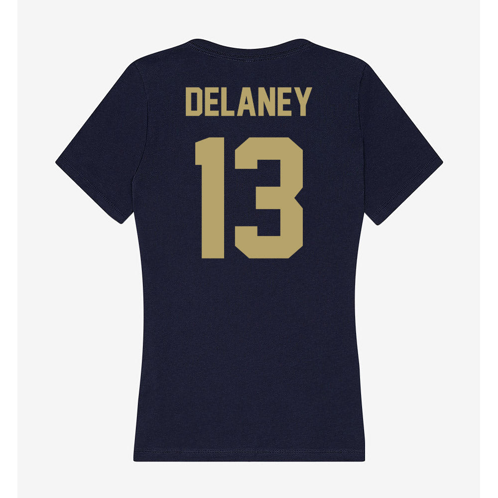 UC Davis - NCAA Baseball : Carter Delaney - Women's V-Neck T-Shirt-1