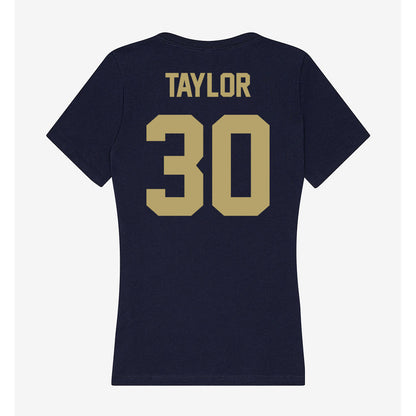 UC Davis - NCAA Softball : Maddie Taylor - Women's V-Neck T-Shirt-1