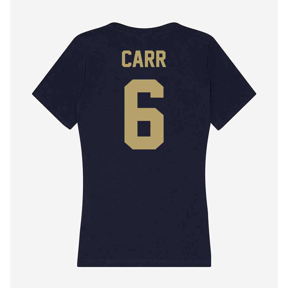 UC Davis - NCAA Football : Trey Carr - Women's V-Neck T-Shirt-1