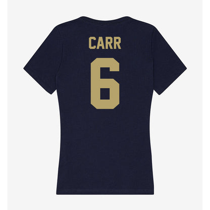 UC Davis - NCAA Football : Trey Carr - Women's V-Neck T-Shirt-1