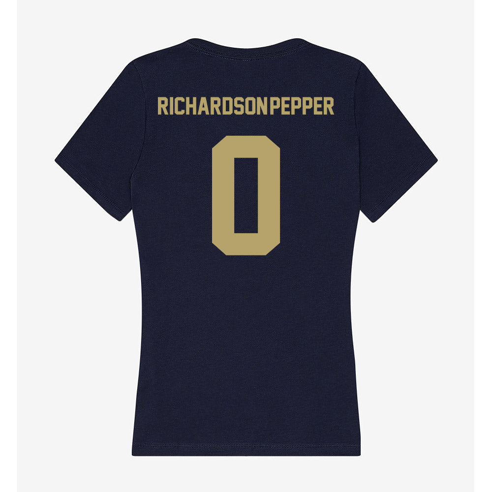 UC Davis - NCAA Women's Lacrosse : Ally Richardson-Pepper - Women's V-Neck T-Shirt-1