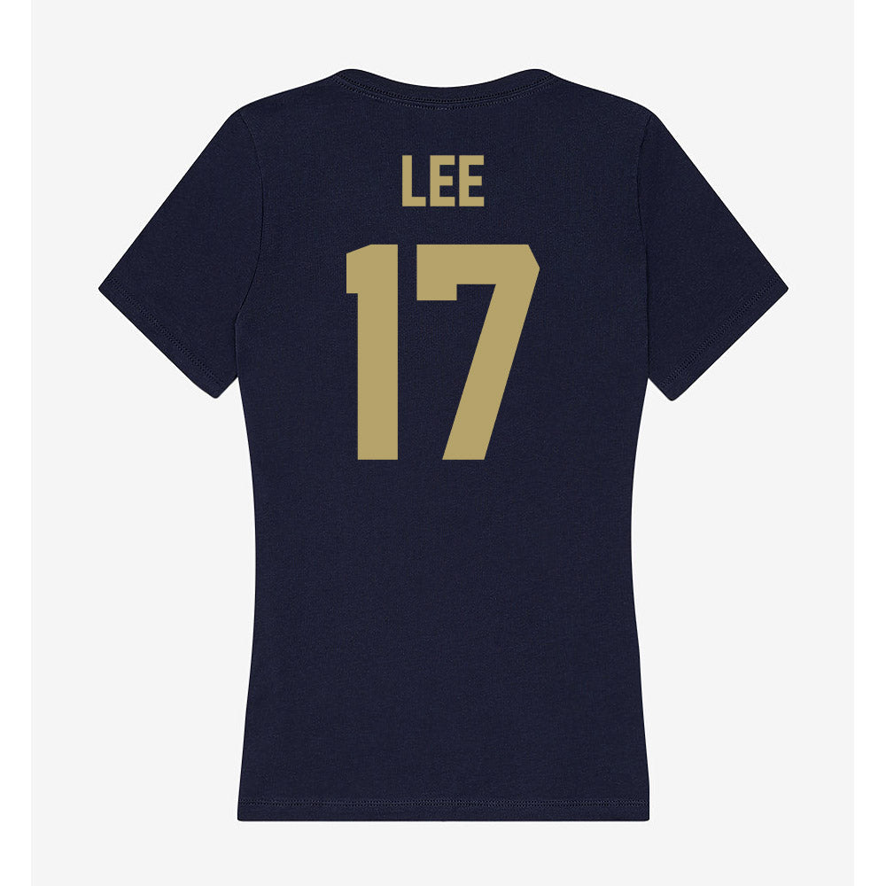 UC Davis - NCAA Softball : Abby Lee - Women's V-Neck T-Shirt-1