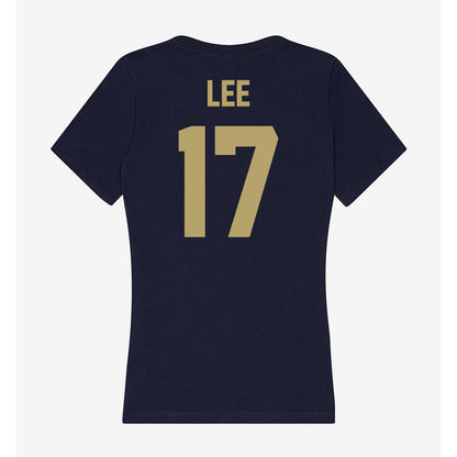 UC Davis - NCAA Softball : Abby Lee - Women's V-Neck T-Shirt-1