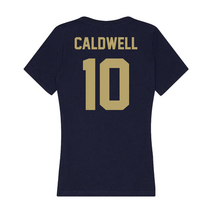  - NCAA Women's Volleyball : Allie Caldwell - Women's V-Neck T-Shirt-1