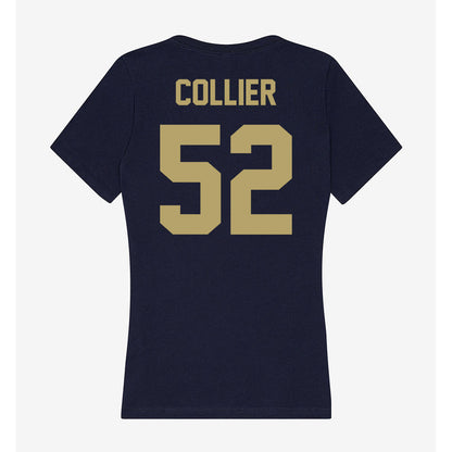 UC Davis - NCAA Football : Zaire Collier - Women's V-Neck T-Shirt-1