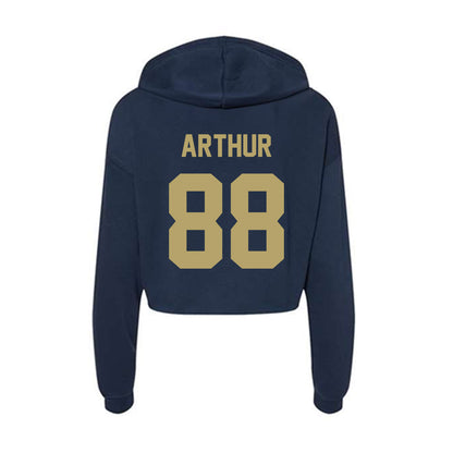 UC Davis - NCAA Football : Greer Arthur - Women's Crop Fleece Hoodie-1