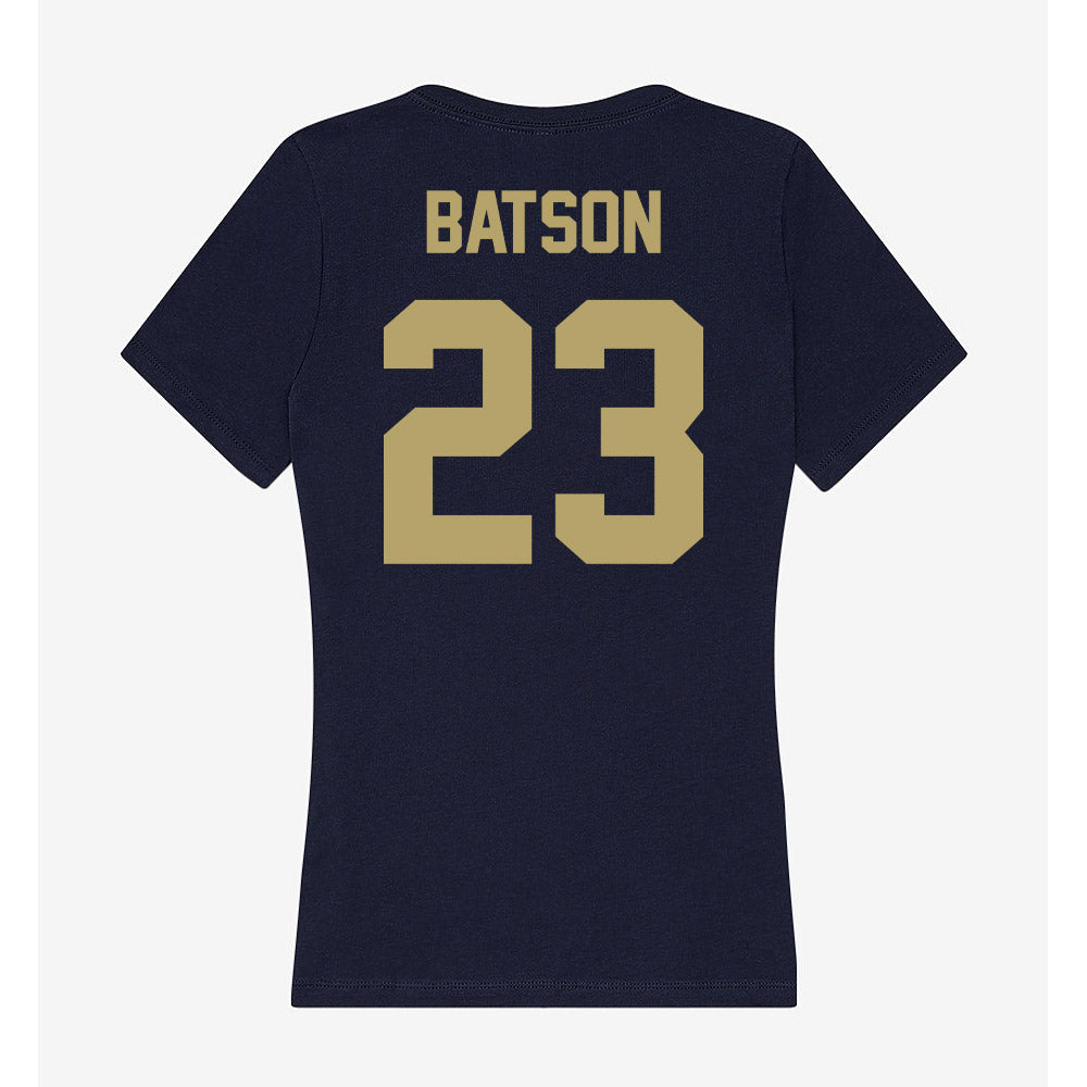 UC Davis - NCAA Football : Cole Batson - Women's V-Neck T-Shirt-1