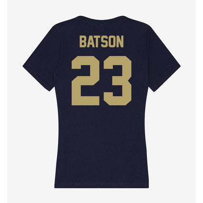 UC Davis - NCAA Football : Cole Batson - Women's V-Neck T-Shirt-1