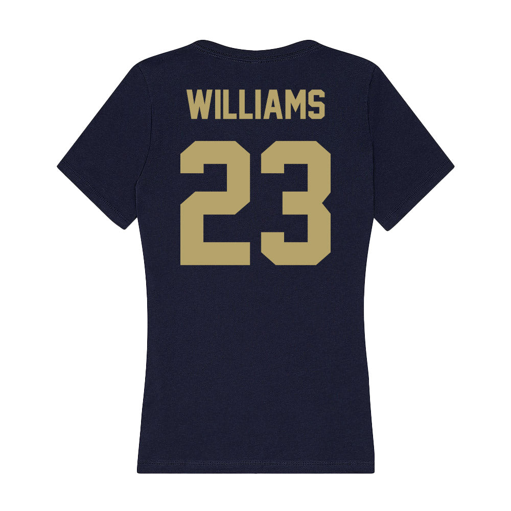 UC Davis - NCAA Football : Winston Williams - Women's V-Neck T-Shirt-1