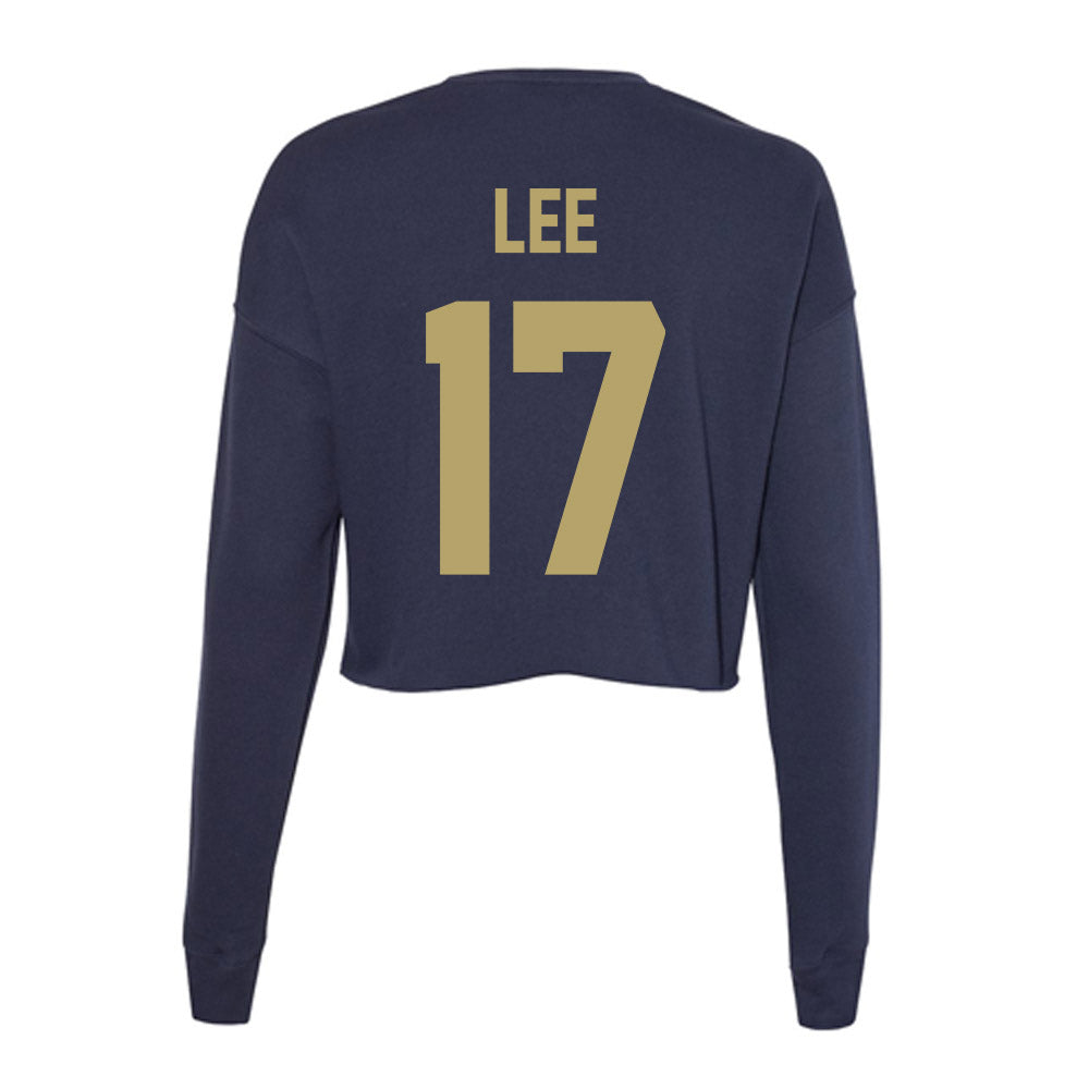 UC Davis - NCAA Softball : Abby Lee - Women's Cropped Crew Fleece-1