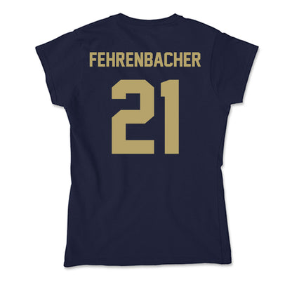 UC Davis - NCAA Women's Soccer : Kiley Fehrenbacher - Soft Style Women’s T-Shirt-1