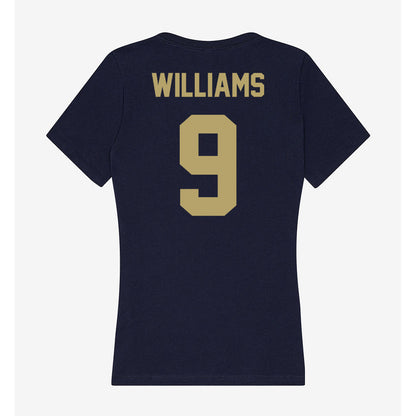 UC Davis - NCAA Baseball : Korey Williams - Women's V-Neck T-Shirt-1