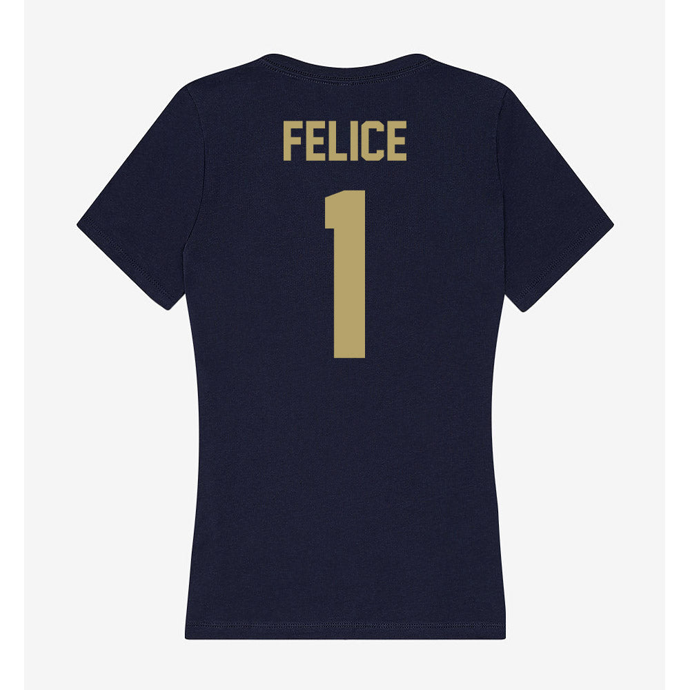 UC Davis - NCAA Softball : Gia Felice - Women's V-Neck T-Shirt-1