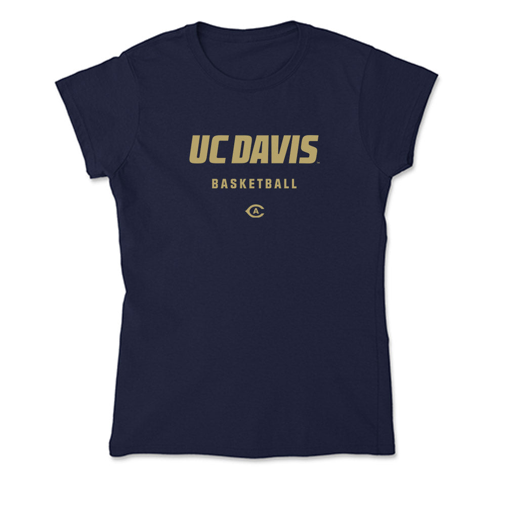 UC Davis - NCAA Men's Basketball : Isaiah Chappell - Soft Style Women’s T-Shirt-0