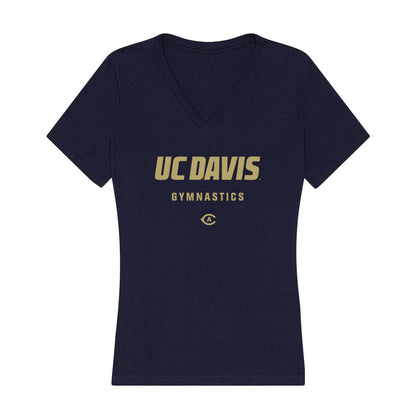 UC Davis - NCAA Women's Gymnastics : Selena Pappas - Women's V-Neck T-Shirt-0
