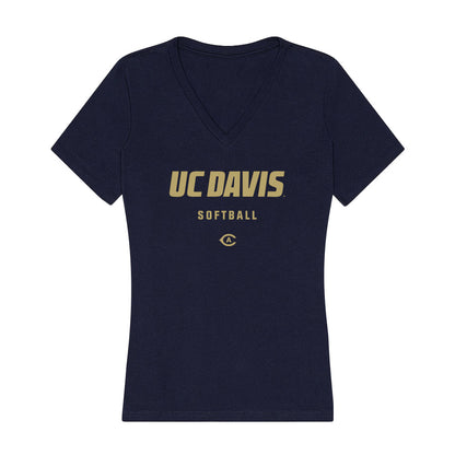 UC Davis - NCAA Softball : Sydney Polli - Women's V-Neck T-Shirt-0