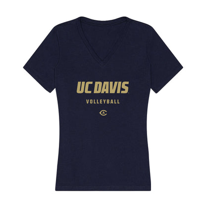 UC Davis - NCAA Women's Volleyball : Ximena Cordero - Women's V-Neck T-Shirt-0