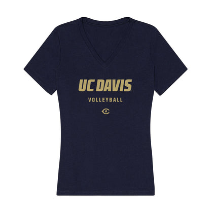 UC Davis - NCAA Women's Volleyball : Ally Chandler - Women's V-Neck T-Shirt-0