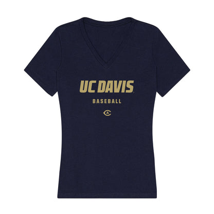 UC Davis - NCAA Baseball : Mason Lerma - Women's V-Neck T-Shirt-0