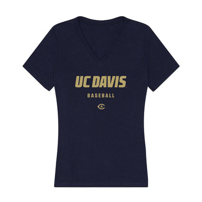 UC Davis - NCAA Baseball : Korey Williams - Women's V-Neck T-Shirt-0