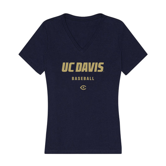 UC Davis - NCAA Baseball : Matthew Barnes II - Women's V-Neck T-Shirt-0