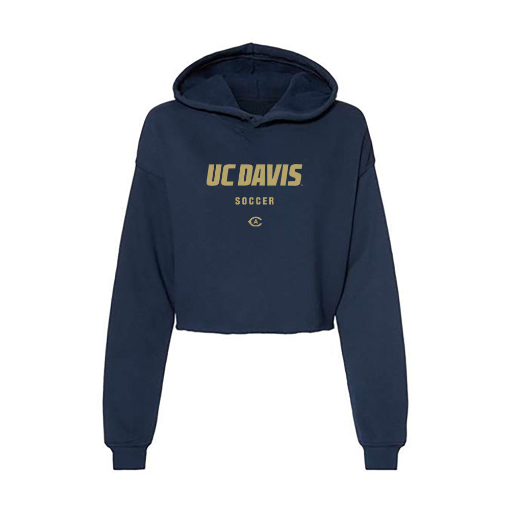UC Davis - NCAA Women's Soccer : Kiley Fehrenbacher - Women's Crop Fleece Hoodie-0