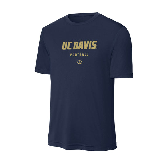 UC Davis - NCAA Football : Devin Huegel - Activewear T-Shirt-0