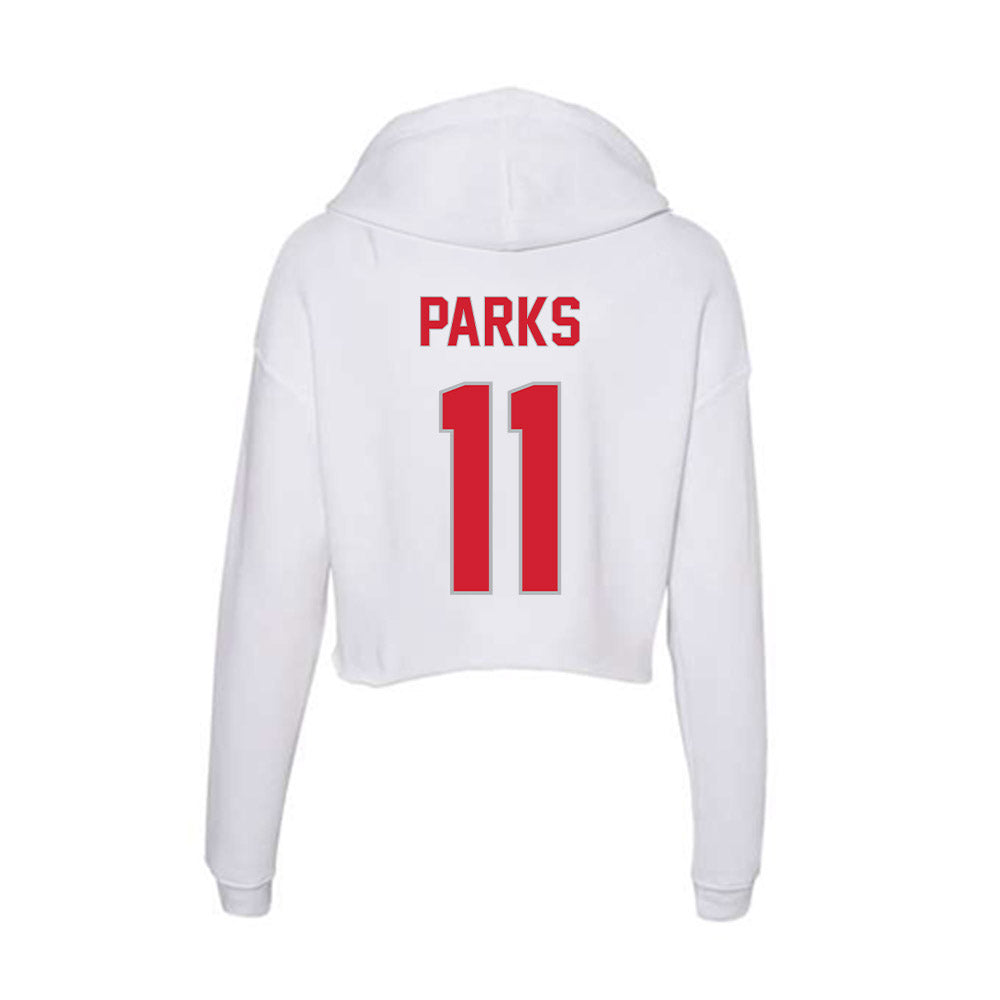 Western Kentucky - NCAA Football : Tucker Parks - Women's Crop Fleece Hoodie-1
