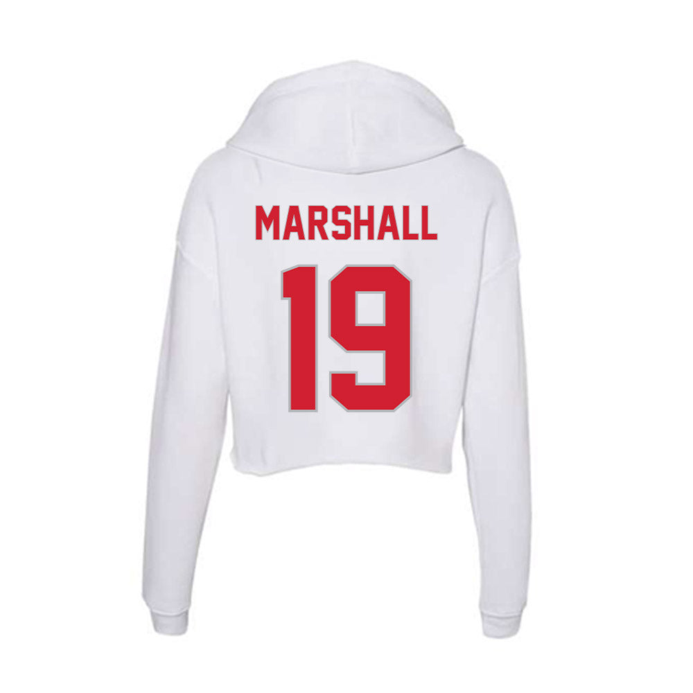 Western Kentucky - NCAA Football : Virgil Marshall - Women's Crop Fleece Hoodie-1